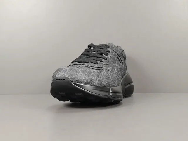 Gucci Rhyton Monogram Charcoal Gray and Black Lifestyle Sneakers 15