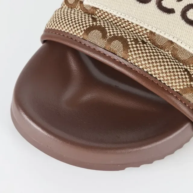 Gucci Screener GG Monogram Beige et marron sandales 5