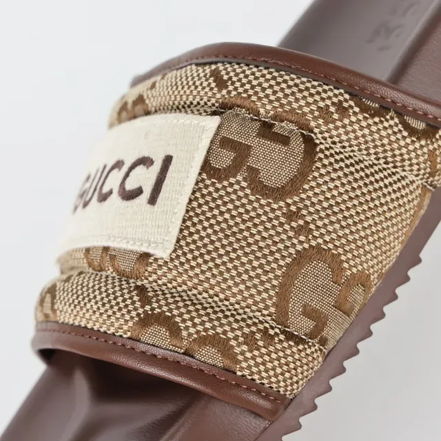 Gucci Screener GG Monogram Beige et marron sandales 6