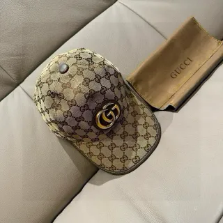 Gucci Screener GG Monogram বেইজ বেসবল ক্যাপ