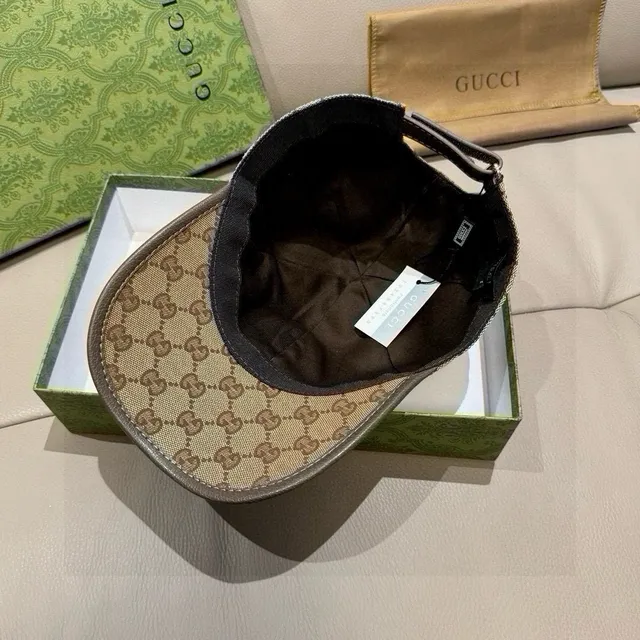 Gucci Screener GG Monogram Beige Baseball Cap 3