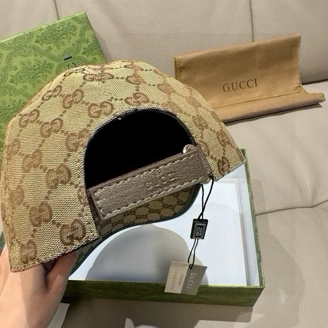Gucci Screener GG Monogram Beige Baseball Cap 5