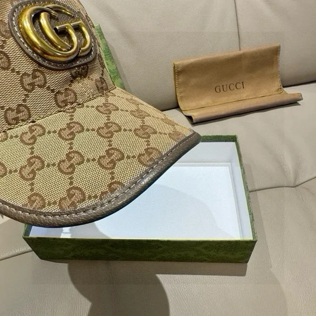 Gucci Screener GG Monogram Beige Baseball Cap 6