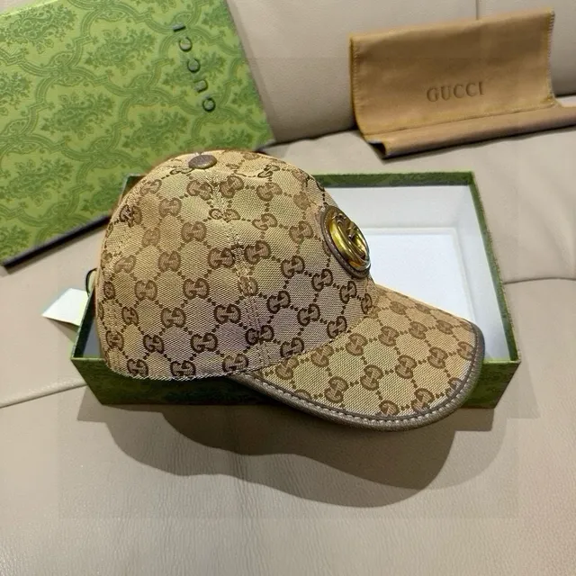 Gucci Screener GG Monogram Beige Baseball Cap 7