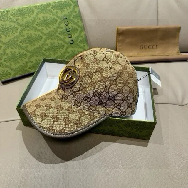 Gucci Screener GG Monogram Beige Baseball Cap 8