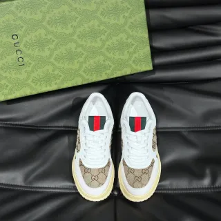 Gucci Screener GG Monogram Web Stripe Lifestyle Sneakers