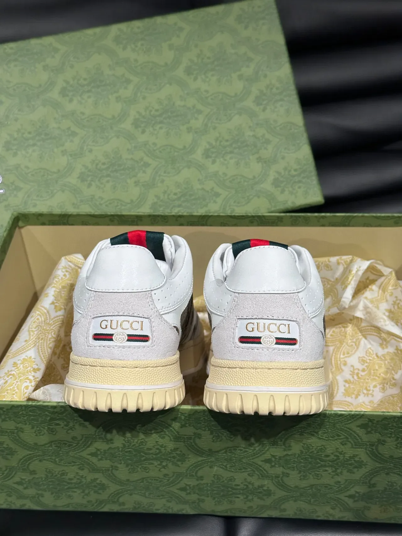 Gucci Screener GG Monogram Web Stripe Lifestyle Sneakers 7