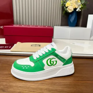 Gucci Screener Green and White Lifestyle Sneakers