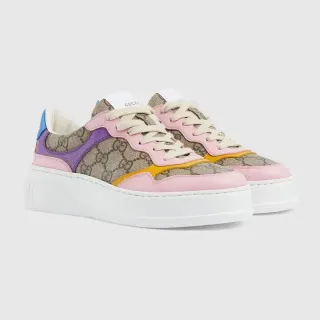 Gucci Screener Multicolor GG Canvas Platform Lifestyle Sneakers