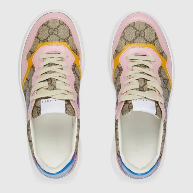 Gucci Screener Multicolor GG Canvas Platform Lifestyle Sneakers 3