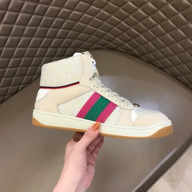 Gucci Screener Off-White Web Stripe Lifestyle Sneakers 3