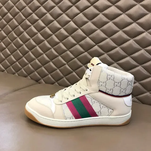 Gucci Screener Off-White Web Stripe Lifestyle Sneakers 5