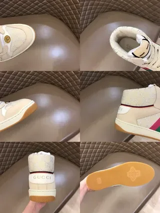 Gucci Screener Off-White Web Stripe Lifestyle Sneakers 6
