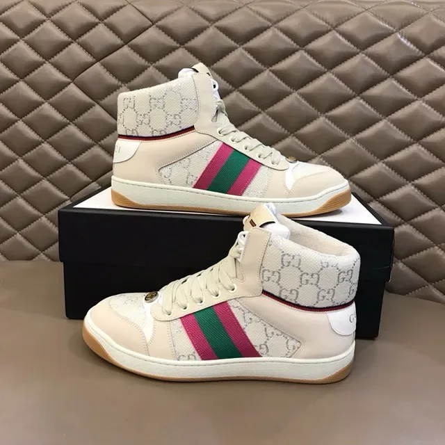 Gucci Screener Off-White Web Stripe Lifestyle Sneakers 7