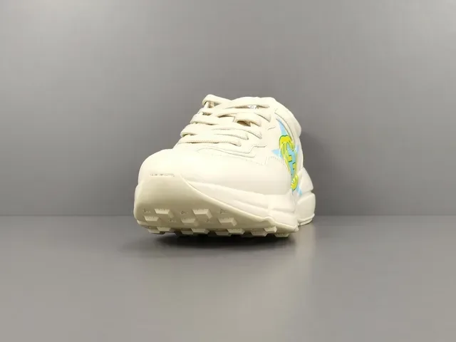 Gucci Screener White Blue Chunky Sole Graphic Side Logo Lifestyle Sneakers 18