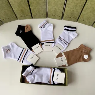 Gucci Striped Logo Ankle Socks