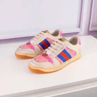 Gucci Tennis 1977 Beige Pink Red Blue Web Stripe Lifestyle Sneakers