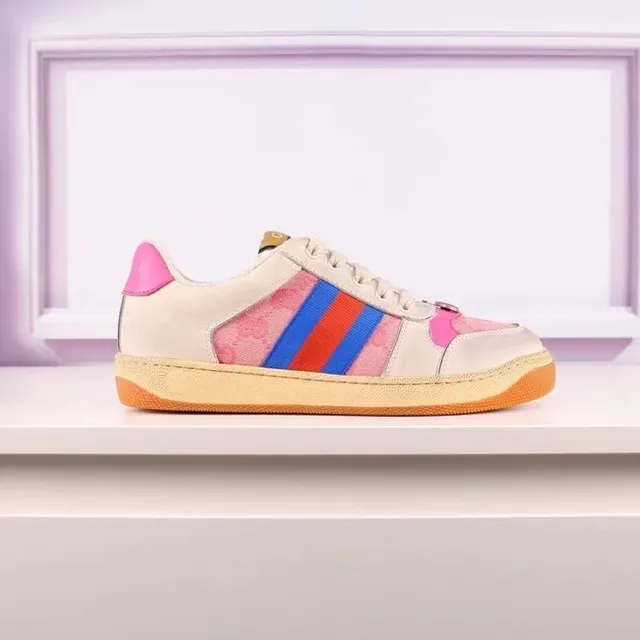 Gucci Tennis 1977 beige rose rouge bleu Web Stripe chaussures lifestyle 7
