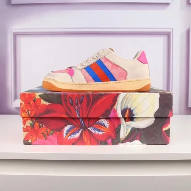 Gucci Tennis 1977 beige rose rouge bleu Web Stripe chaussures lifestyle 8