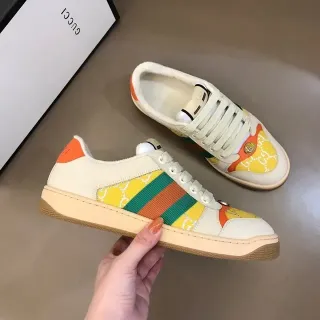 Gucci Tennis 1977 Cream Orange Green Red Yellow Lifestyle Sneakers