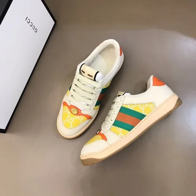 Gucci Tennis 1977 Cream Orange Green Red Yellow Lifestyle Sneakers 2