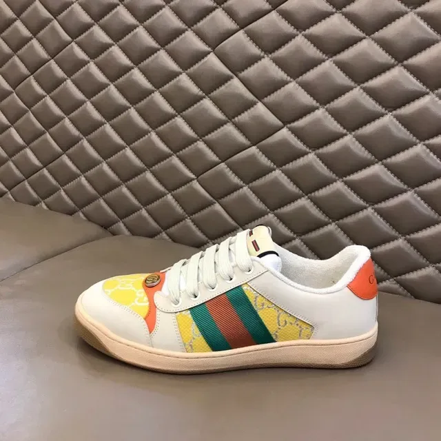 Gucci Tennis 1977 Cream Orange Green Red Yellow Lifestyle Sneakers 3