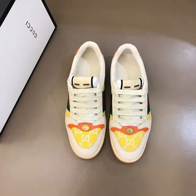 Gucci Tennis 1977 Cream Orange Green Red Yellow Lifestyle Sneakers 6