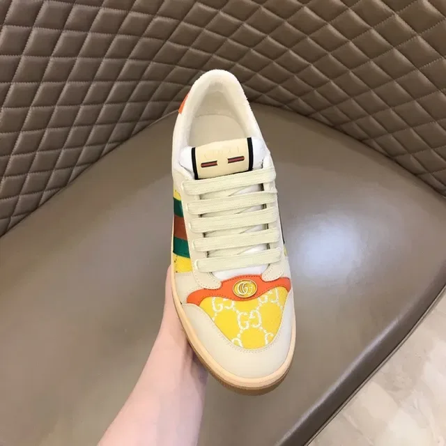 Gucci Tennis 1977 Cream Orange Green Red Yellow Lifestyle Sneakers 7