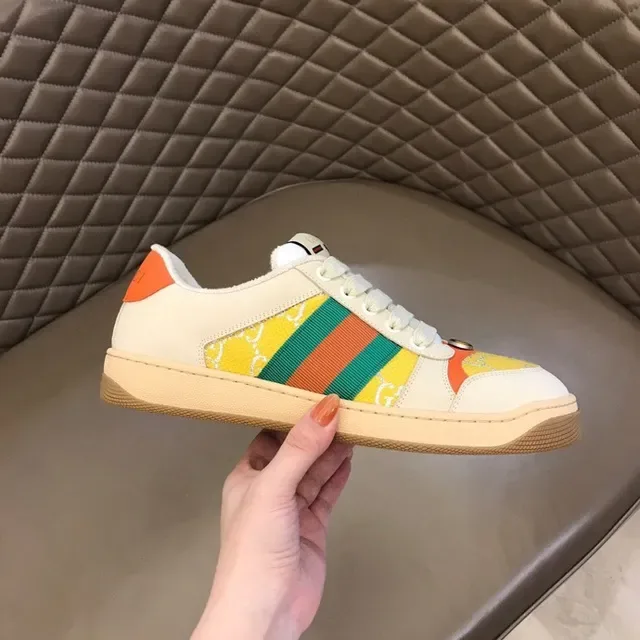 Gucci Tennis 1977 Cream Orange Green Red Yellow Lifestyle Sneakers 8