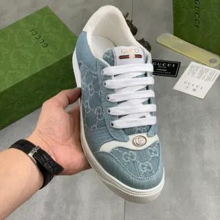 Gucci Tennis 1977 GG Monogram Denim Lifestyle Sneakers