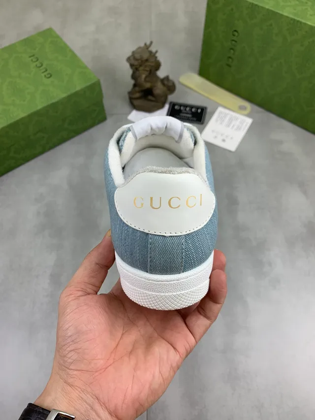 Gucci Tennis 1977 GG Monogram Denim Lifestyle Sneakers 3