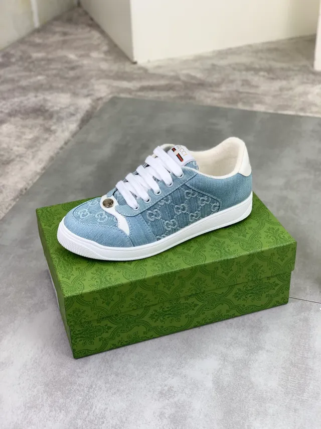 Gucci Tennis 1977 GG Monogram Denim Lifestyle Sneakers 4