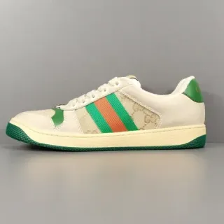 Gucci Tennis 1977 Off-White Green Red Web Lifestyle Sneakers