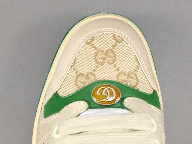 Gucci Tennis 1977 Off-White Green Red Web Lifestyle Sneakers 8