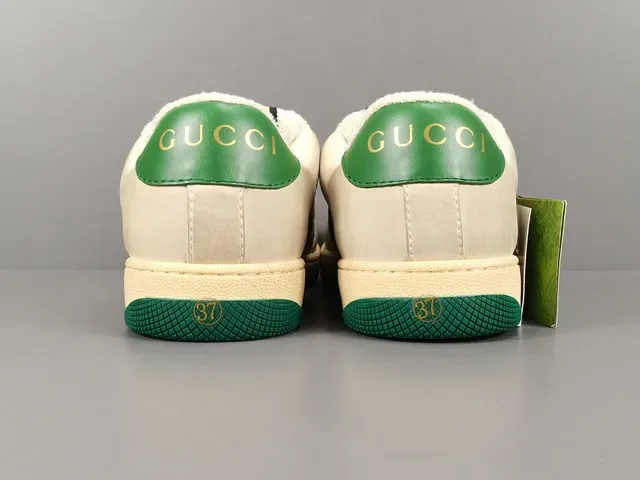 Gucci Tennis 1977 Off-White Green Red Web Lifestyle Sneakers 20
