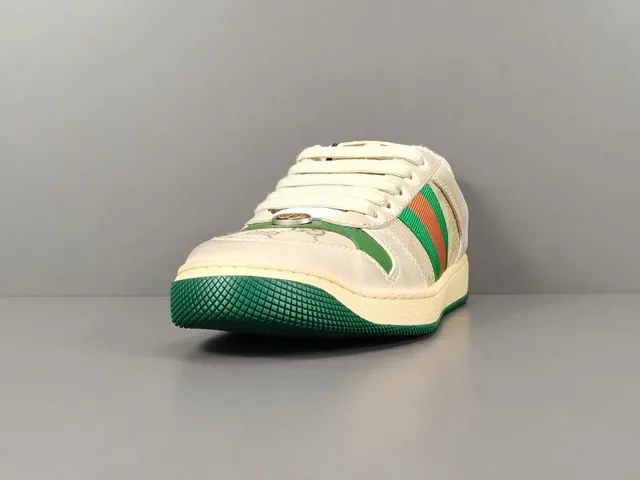 Gucci Tennis 1977 Off-White Green Red Web Lifestyle Sneakers 21