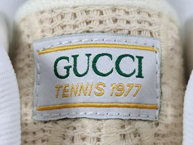 Gucci Tennis 1977 Off-White Web Stripe Lifestyle Sneakers 4