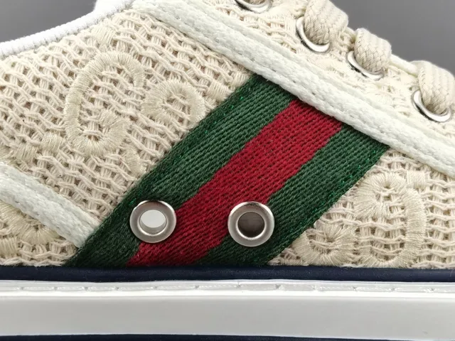 Gucci Tennis 1977 Off-White Web Stripe Lifestyle Sneakers 5