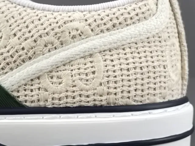 Gucci Tennis 1977 Off-White Web Stripe Lifestyle Sneakers 7