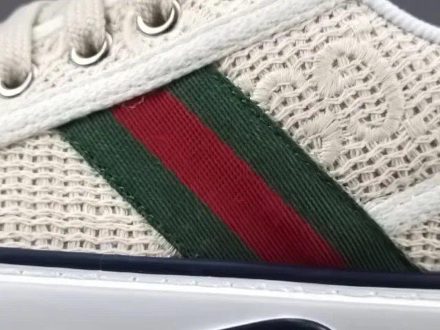 Gucci Tennis 1977 Off-White Web Stripe Lifestyle Sneakers 8