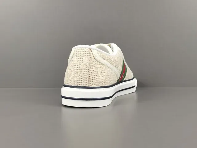 Gucci Tennis 1977 Off-White Web Stripe Lifestyle Sneakers 14