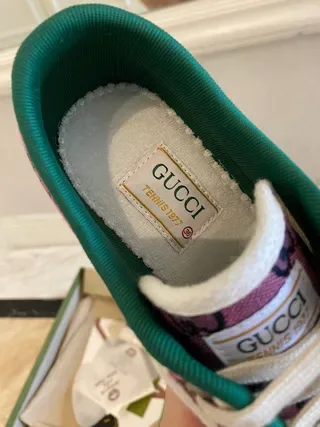 Gucci Tennis 1977 Purple GG Monogram Web Stripe Lifestyle Sneakers 6