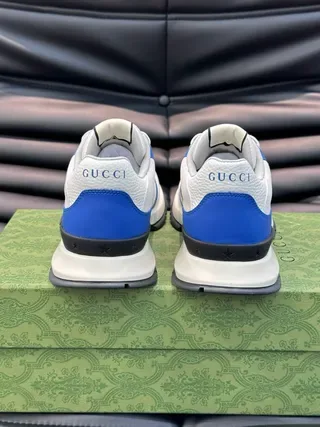 Gucci Tennis 1977 White and Blue Lifestyle Sneakers 3