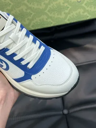 Gucci Tennis 1977 White and Blue Lifestyle Sneakers 7