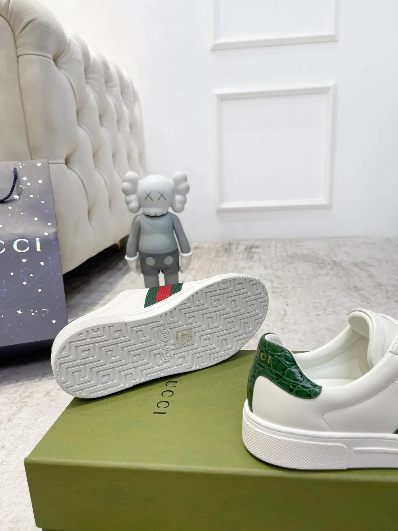 Gucci Tennis 1977 blanc vert rouge Web sneakers lifestyle 2