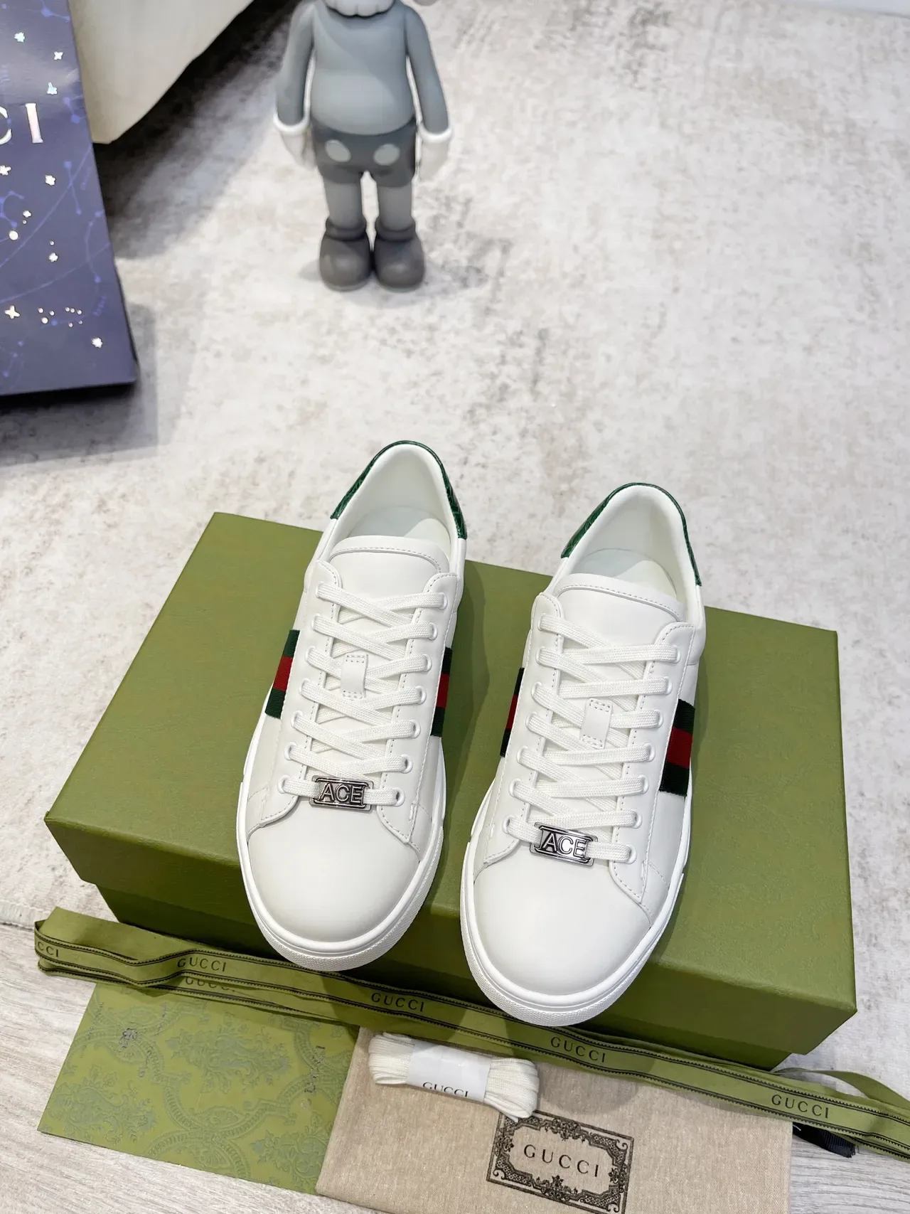Gucci Tennis 1977 blanc vert rouge Web sneakers lifestyle 5