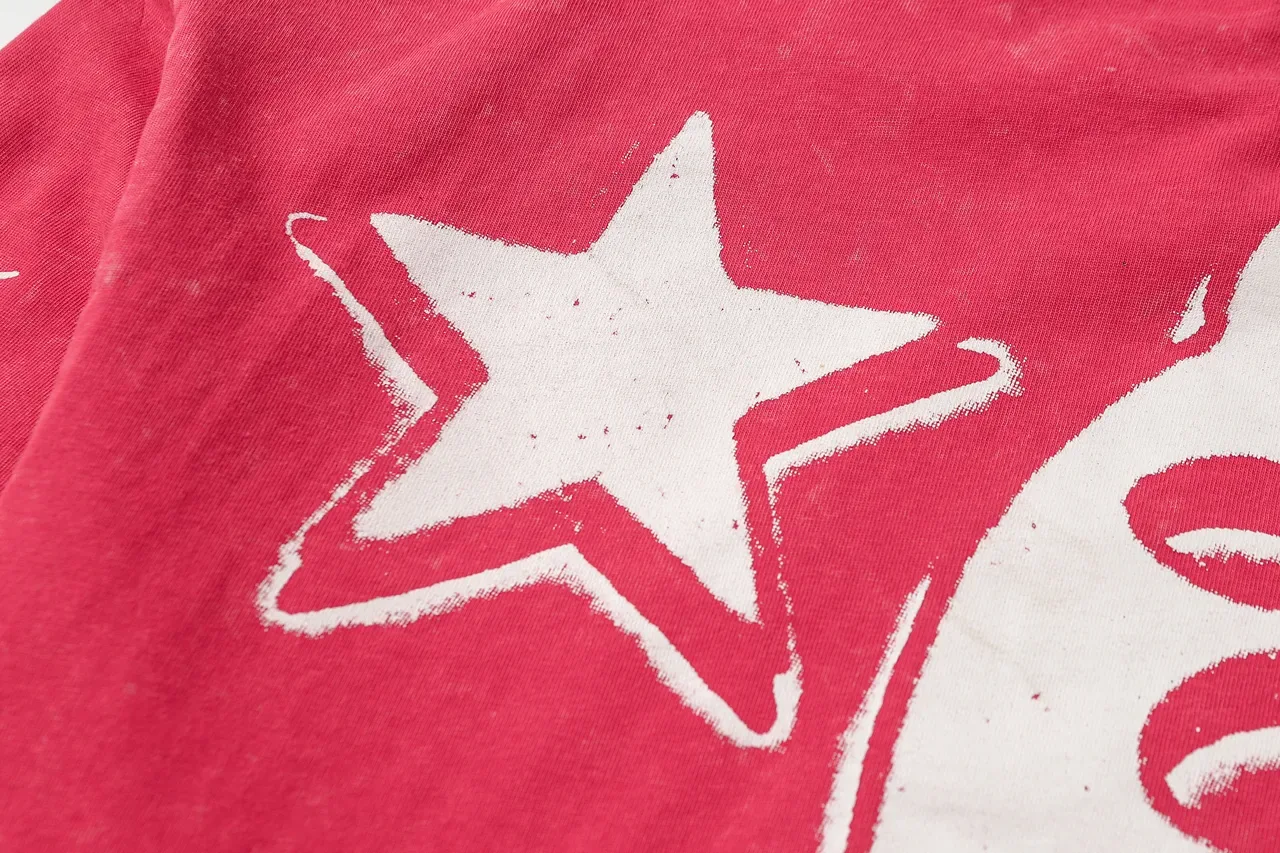 Camiseta Hellstar de manga larga con lavado ácido y estampado gráfico 21