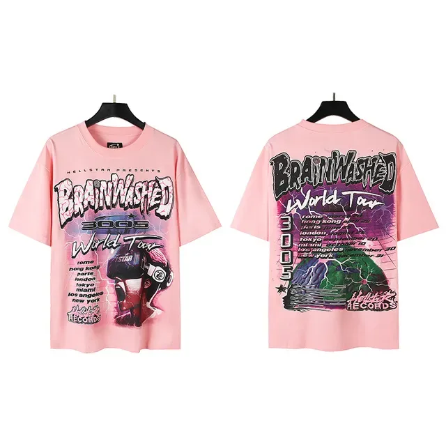 Hellstar Brainwashed 3005 World Tour Graphic T-Shirt 2