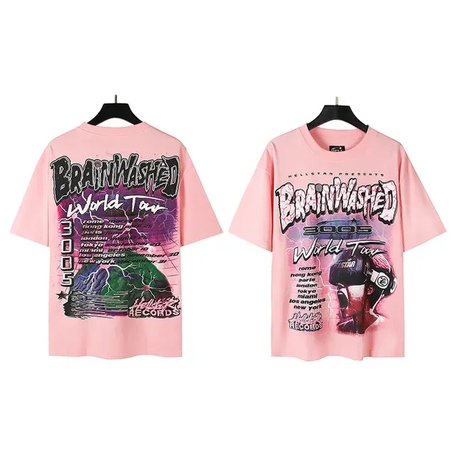 Hellstar Brainwashed 3005 World Tour Graphic T-Shirt 3