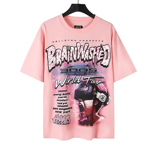 Hellstar Brainwashed 3005 World Tour Graphic T-Shirt 4